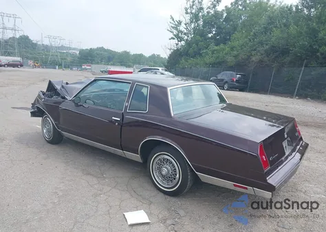 1985 Chevrolet Monte Carlo z USA, uszkodzony, nr VIN 1G1GZ37Z0FR191636